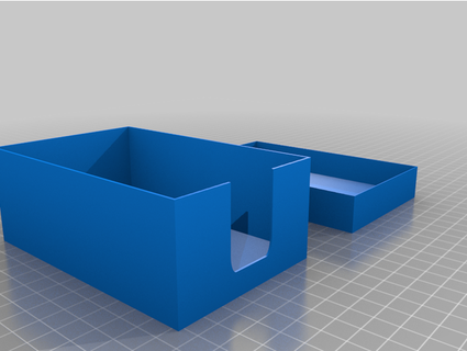 papel caja polvo tapa fácil acceso abertura gg89434 3d print model - Mito3D