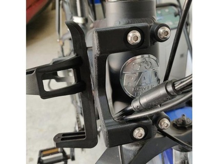 rad power bike bottle cage mounting bracket lloo 3d print model - Mito3D