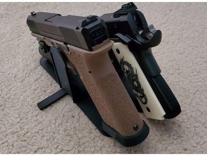 expandable pistol rack stand gun safe cougararies 3d print model - Mito3D