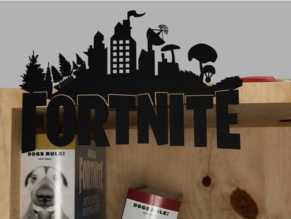 fortnite bataille Royal silhouette 3d print model - Mito3D