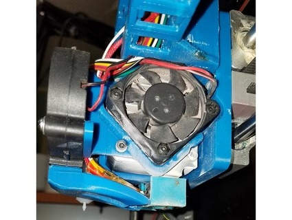titan aero extruder fan shroud deflector anet a8 jax225 3d print model - Mito3D