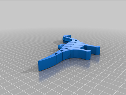 flexi-brachiosaurus keychain miferg 3d print model - Mito3D