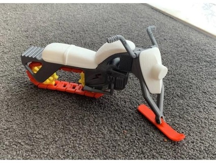 snowtorcycle - snow bike pemt 3d print model - Mito3D
