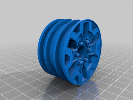 1 10 échelle trd route roue 155 dia 12mm hexadécimal bluegrassrc 3d print model - Mito3D