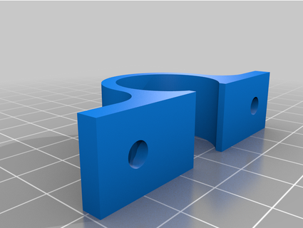 1 2 pipe shelf clip awelton85 3d print model - Mito3D