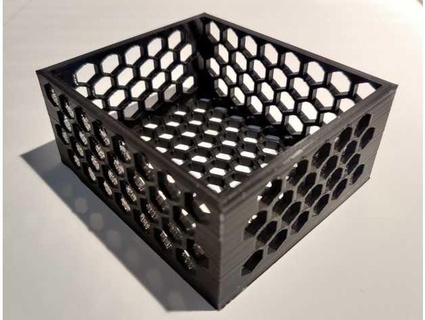 box hexagonal holes soap organizer thebeginner666 3d print model - Mito3D