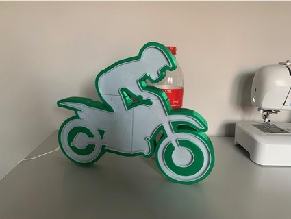 motocross lámpara tinamausi86 3d print model - Mito3D