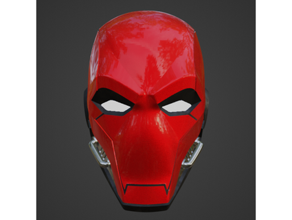 cyber rouge capuche inspiré casque budwin 3d print model - Mito3D