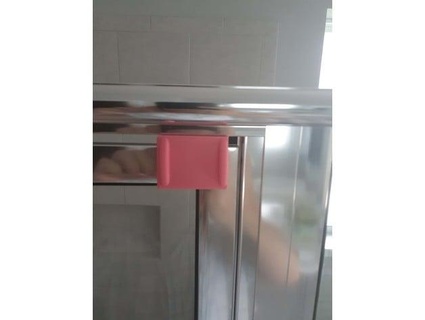 shower door lock bubalettow 3d print model - Mito3D