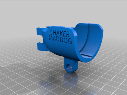 Shaker verrückter Hund Mikrofon Clip Warnung 3d print model - Mito3D