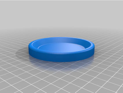 magnetisch runden Tablett Däumchen 3d print model - Mito3D