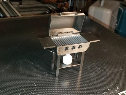 model gas grill dioramas angrysquirrel 3d print model - Mito3D