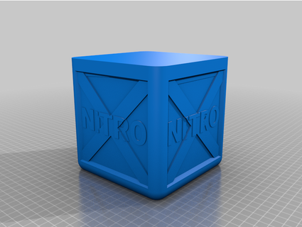 Vasemode Nitro Box Absturz Bandicoot Mannschaft Rennen Lysetotöten 3d print model - Mito3D