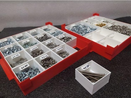 modulare scatola organizzatore avanguardia 3d print model - Mito3D