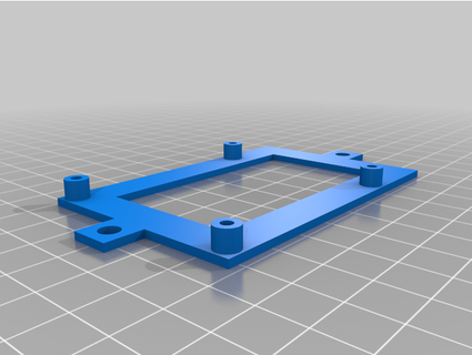 minimal mounting plate screwing raspberry pi b+ anything debaer 3d print model - Mito3D