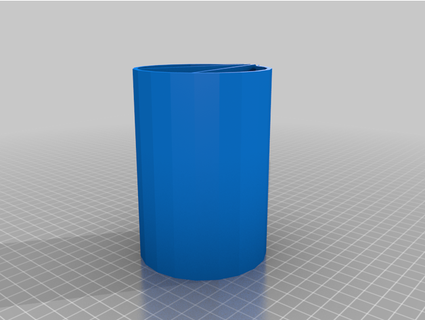 3 section dirty pour acrylic cup rifnerj 3d print model - Mito3D