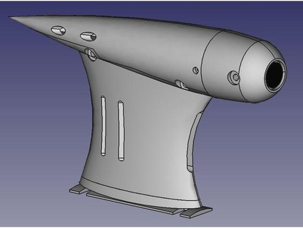 fpv Zeppelin Segelflugzeuge Vorderseite Propeller Flugzeuge Grubenbau 3d print model - Mito3D
