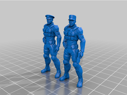sgt johnson reino azul 3d print model - Mito3D