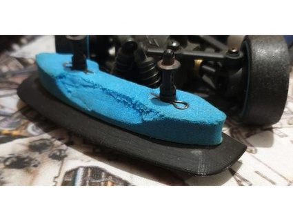 xray m18 front spiltter driftrotor 3d print model - Mito3D