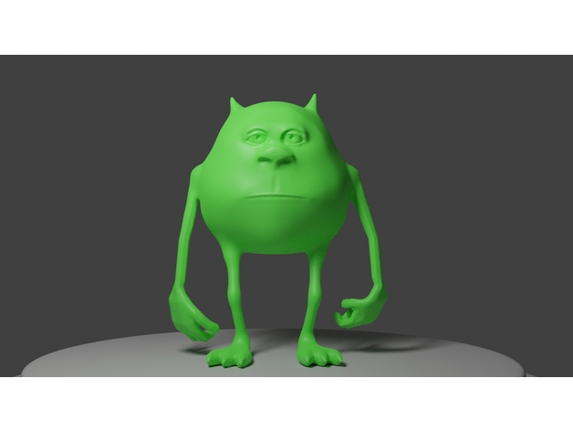 Mike Wazowski meme ritaf xe 3D print model - Mito3D
