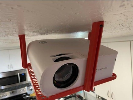 vivimage explore 8w wifi movie 7000l projector ceiling mount jackharvest 3d print model - Mito3D
