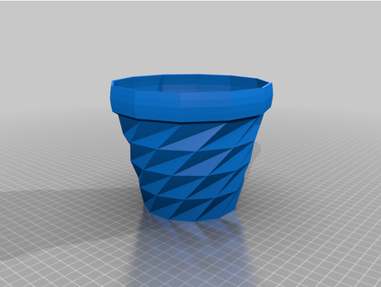 twisted flower pot drip base stuartf619 3d print model - Mito3D