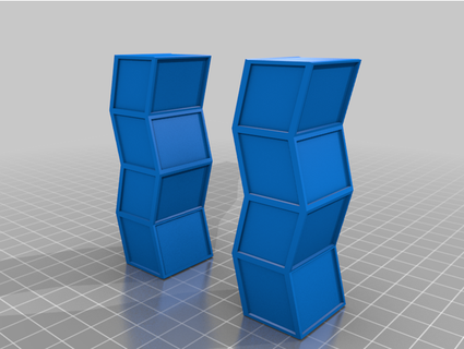 zigzag torres doha suficiente 3d print model - Mito3D