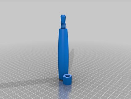 needle file handle 3 mm sbroz 3d print model - Mito3D
