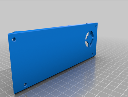 prusabox modulare davanti piastra base 30mm fan intercettori 3d print model - Mito3D