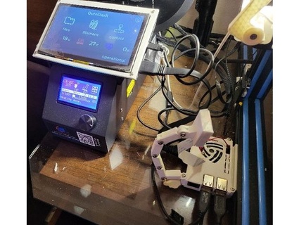 Geekpi 7inch lcd dokunmatik ekran binmek üst iyi adam 3d print model - Mito3D