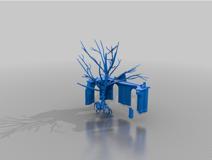 parete albero rovine terreno jimjimjimmyjim 3d print model - Mito3D