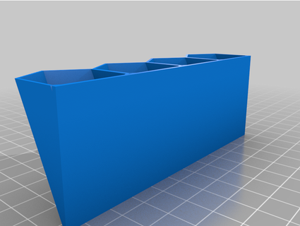 bottom shelf hexagon paint rack deadshotvargas 3d print model - Mito3D