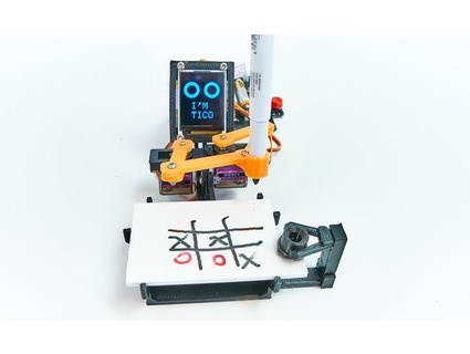 tico tic tac toe robot güçlendirilmiş arduino arsa saat yeniden düzenleme oyun robotu 3d print model - Mito3D