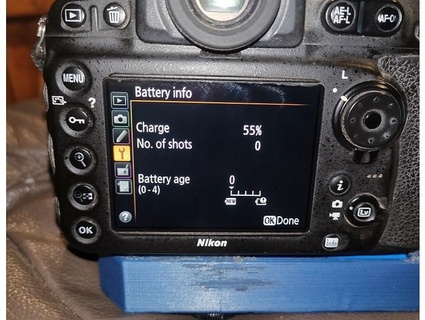 dslr batería apretón 2x 18650 Nikon d810 d800 maldito 3d print model - Mito3D