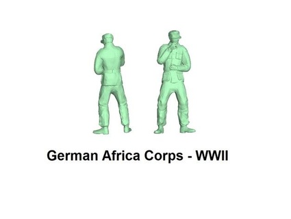 allemand Afrique corps juergen54 3d print model - Mito3D