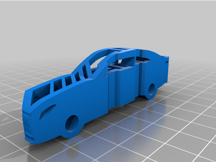 mercedes c63s amg coche vehiculo + logo louminette 3d print model - Mito3D