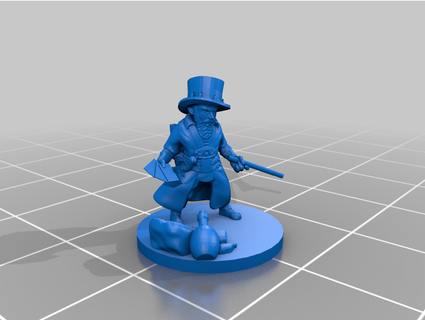 gnome magician thistlebeard 3d print model - Mito3D