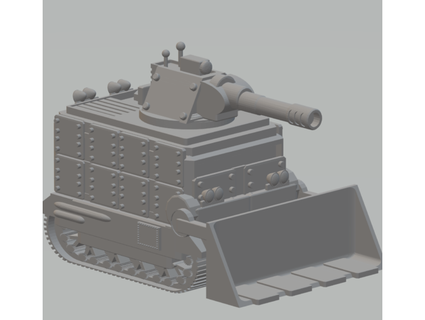 fhw mining car tank v12 grot army thefreeheathen 3d print model - Mito3D