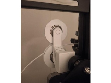 ender 3 v2 doble rodillo filamento guía rail jurganson 3d print model - Mito3D