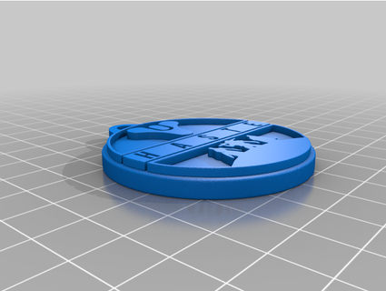 haste coin keychain hole antb7 3d print model - Mito3D