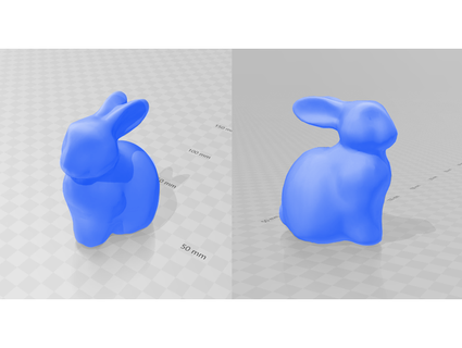simple bunny sitting pepplemint 3d print model - Mito3D
