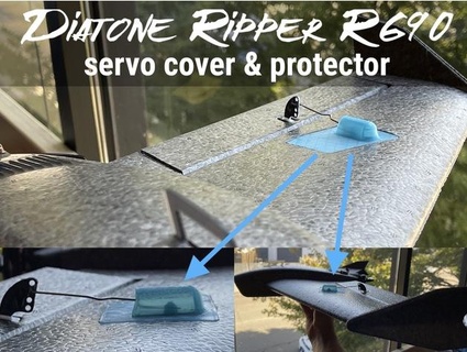 diatone ripper r690 servo cover & protectors aka hee wing f-01 t4obrien 3d print model - Mito3D