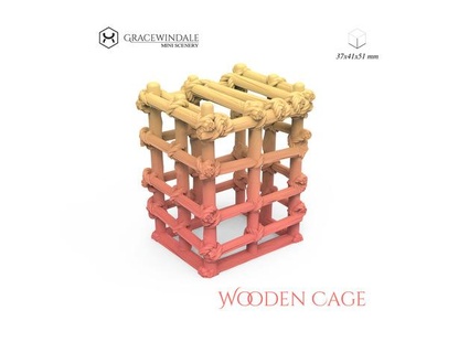 madera jaula infierno 3d print model - Mito3D