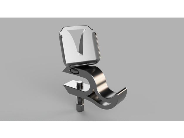 escrivaninha braçadeira fone ouvido cabide rotativo Smartphone monte madeinnewyork87 3D print model - Mito3D