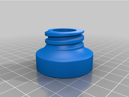 aus milk bottle cap thread spray alcohol dispenser adapter xl3d printshop 3d print model - Mito3D