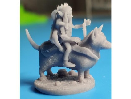 feywild eat fairy corgi miniature female micahfk 3d print model - Mito3D