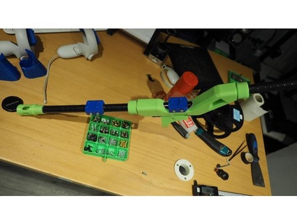 design occhio ricerca 2 pistola azione au topfigther 3d print model - Mito3D