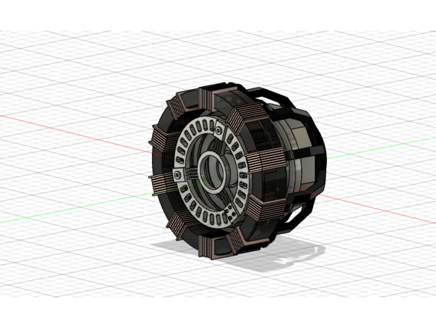 hierro hombre mk1 arco reactor reprocesos 3D print model - Mito3D