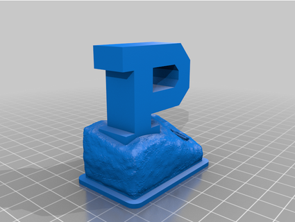 purdue unfinished p frasian 3d print model - Mito3D