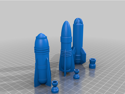 rocket collection 10 rrwerft 3d print model - Mito3D